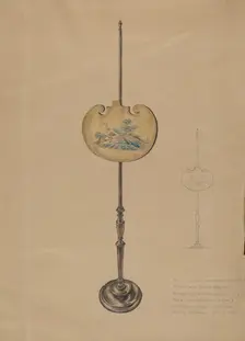 Pole Screen, 1935. Creator: Melita Hofmann