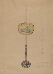 Pole Screen, 1935. Creator: Melita Hofmann