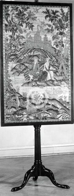 Pole Screen, England, 18th century. Creator: Unknown.
