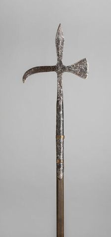 Poleaxe, Europe, 19th century in the late medieval style. Creator: Unknown
