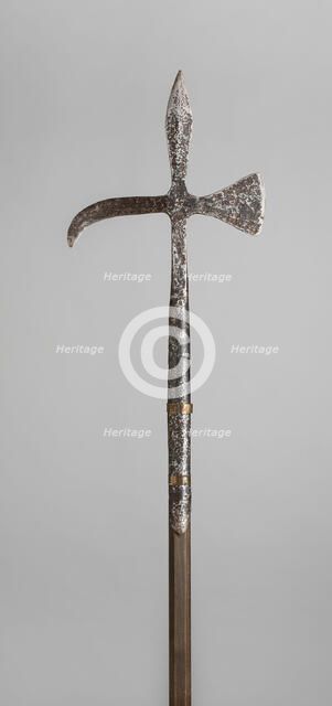 Poleaxe, Europe, 19th century in the late medieval style. Creator: Unknown.