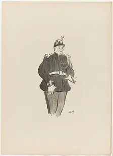 Polin, from Le Café-Concert, 1893. Creator: Henri-Gabriel Ibels