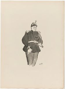 Polin, from Le Café-Concert, 1893. Creator: Henri-Gabriel Ibels