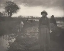 Poling the Marsh Hay, 1886. Creator: Dr Peter Henry Emerson