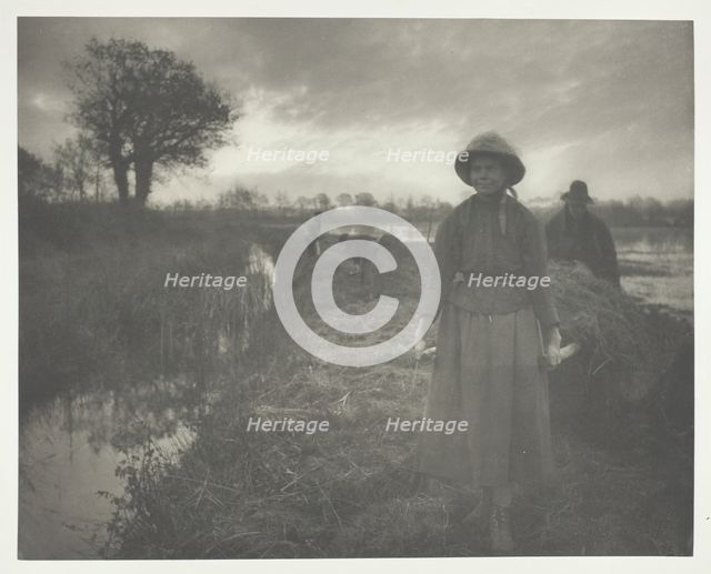 Poling the Marsh Hay, 1886. Creator: Peter Henry Emerson.