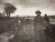 Poling the Marsh Hay, 1886. Creator: Peter Henry Emerson