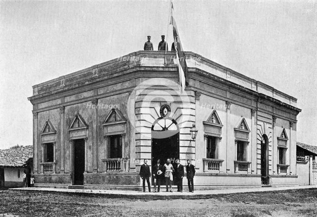 Police magistrate's office, Carapegua, Paraguay, 1911. Artist: Unknown