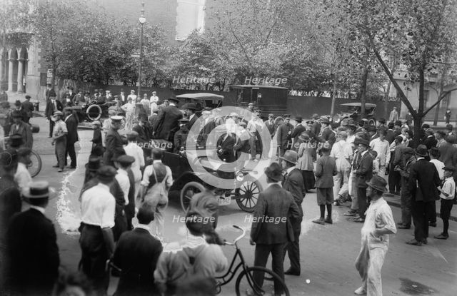 Police auto at 70th & Madison, between c1915 and c1920. Creator: Bain News Service.