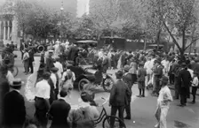 Police auto at 70th & Madison, between c1915 and c1920. Creator: Bain News Service