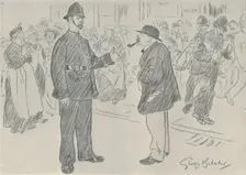Police and the People 1920. Artist: George Belcher