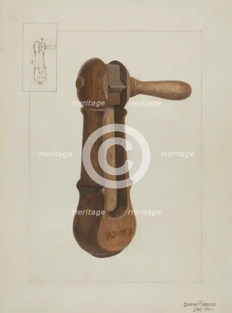 Police Rattle, c. 1936. Creator: Samuel Fineman.