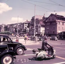 Police traffic control, Zurich, Switzerland, c1955. Creator: Arthur Charles Kirby Ware