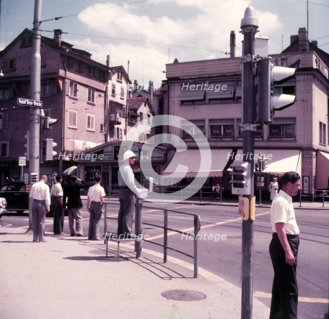 Police traffic control, Zurich, Switzerland, c1955. Creator: Arthur Charles Kirby Ware.