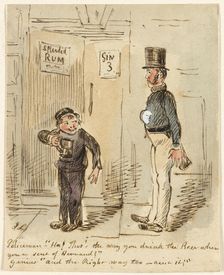Policeman and Boy, n.d. Creator: John Leech