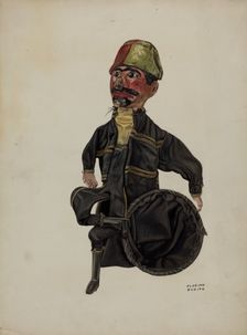 Policeman Hand Puppet, c. 1938. Creator: Florian Rokita