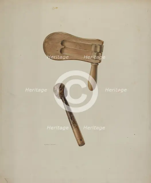 Policeman's Rattle, c. 1939. Creator: Alfred Koehn.