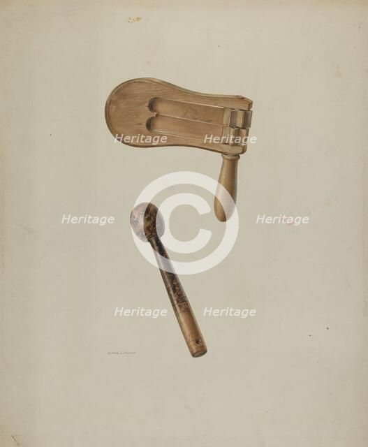 Policeman's Rattle, c. 1939. Creator: Alfred Koehn.