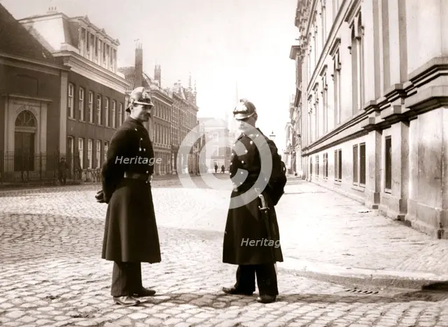 Policemen, Rotterdam, 1898.Artist: James Batkin