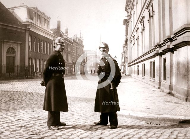Policemen, Rotterdam, 1898.Artist: James Batkin