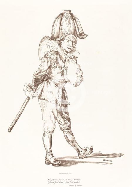 Polichinelle, 1874. Creator: Edouard Manet.