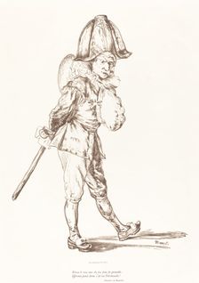 Polichinelle, 1874. Creator: Edouard Manet