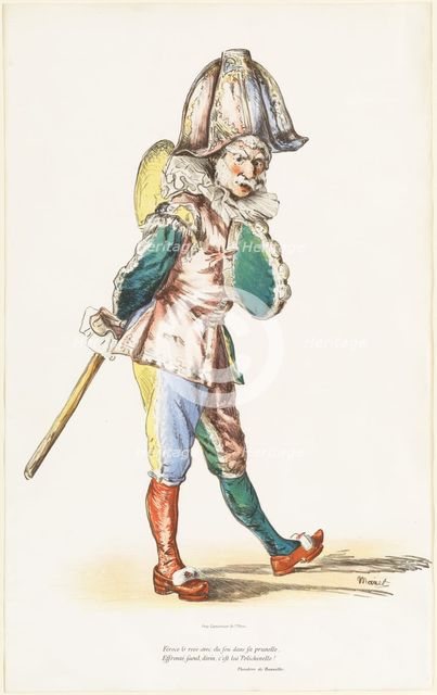 Polichinelle, 1874. Creator: Edouard Manet.