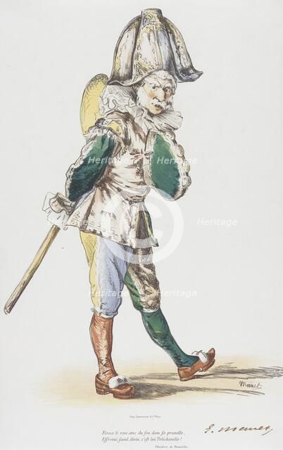 Polichinelle, 1874. Creator: Edouard Manet.