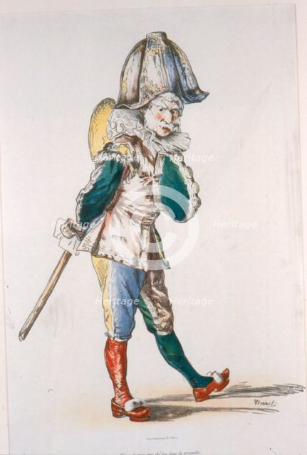 Polichinelle, 1874. Artist: Manet, Édouard (1832-1883)