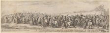 Polish Nobles, His Excellency the Ambassador, and His Carriage, 1633. Creator: Stefano della Bella
