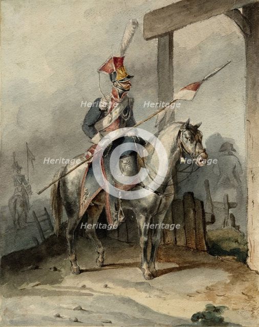 Polish chevauleger of the French Imperial Guard, ca 1808. Artist: Anonymous  
