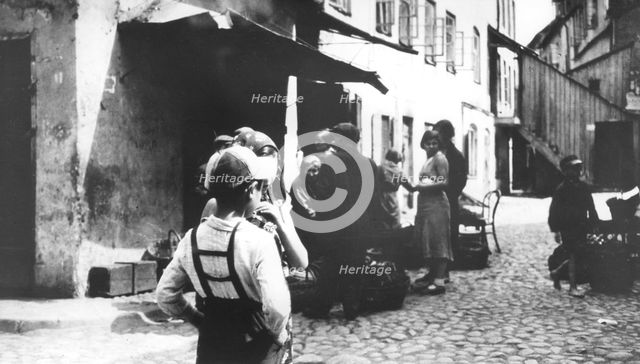 Polish ghetto, Vilna, USSR, World War II, 1939-1944. Creator: Unknown.