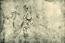 Polish horseman, 1633-1634, (1943). Creator: Stefano della Bella
