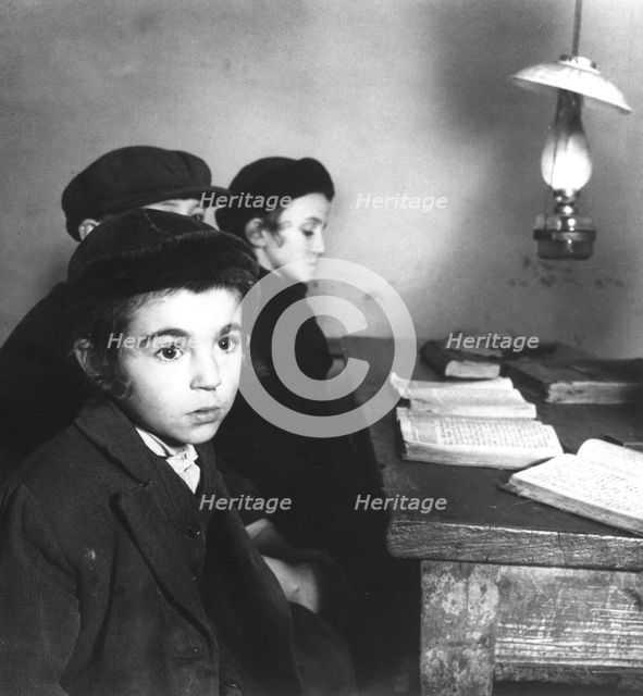 Polish Jewish children, 1938. Creator: Roman Vishniac.