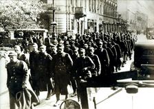Polish prisoners in Warsaw, Poland