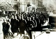 Polish prisoners in Warsaw, Poland. Creator: Unknown