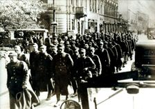 Polish prisoners in Warsaw, Poland. Creator: Unknown