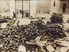 Polish weapons taken by the Germans, Palace of Warsaw, Poland, World War II, 1944. Creator: Unknown