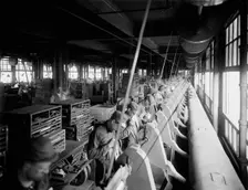 Polishing department, National Cash Register [Company], Dayton, Ohio, (1902?). Creator: Unknown
