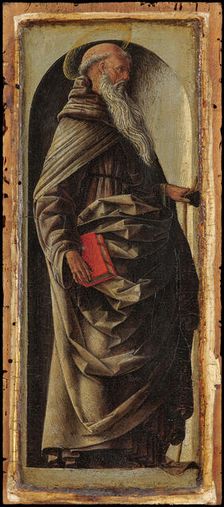 Polittico Griffoni: Saint Anthony the Great, ca 1472-1473. Creator: Ercole de Roberti, (Ercole Ferrarese) (c. 1450-1496)