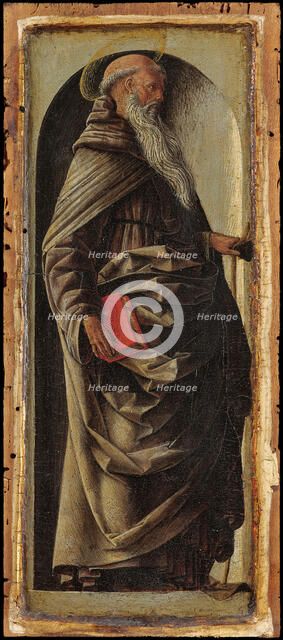 Polittico Griffoni: Saint Anthony the Great, ca 1472-1473. Creator: Ercole de' Roberti, (Ercole Ferrarese) (c. 1450-1496).