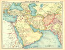 Political map of South Western Asia