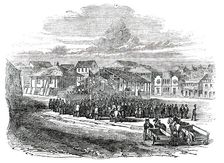 Political Meeting at San Francisco, 1850. Creator: Unknown