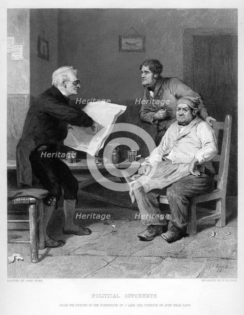 'Political Opponents', c19th century.Artist: W Ridgeway