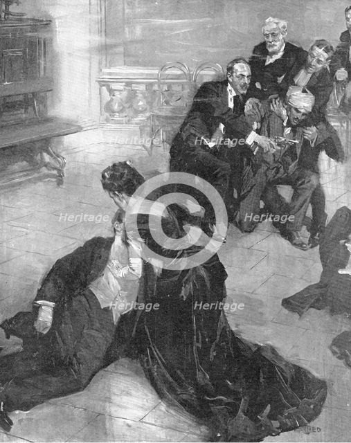 Political Assassination in England!: the Murder of Sir Curzon Wyllie..., 1909. Creators: Unknown, Cyrus Cuneo.