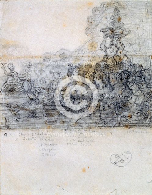 'Political Assembly for Catherine de' Medici', 1854-1855. Artist: Gerard de Nerval