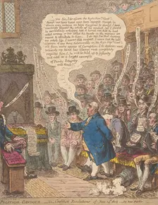 Political-Candour;- i.e.-Coalition-Resolutions of June 14th, 1805.-Pro bono Publi..., June 21, 1805. Creator: James Gillray
