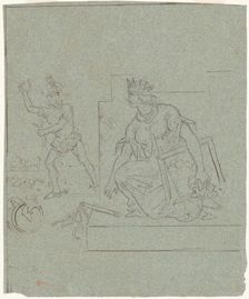 Political Cartoon of the American Civil War, c. 1860s. Creator: Emanuel Gottlieb Leutze