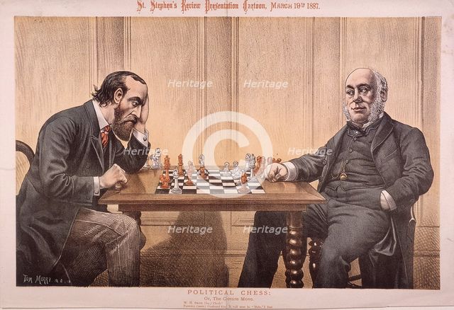'Political Chess', 1887. Artist: Tom Merry