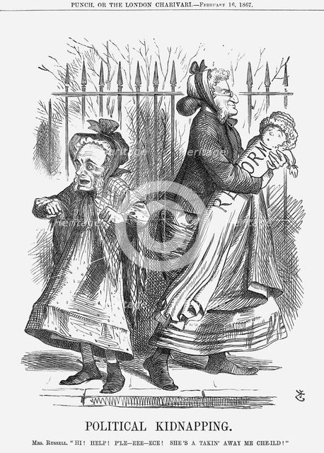'Political Kidnapping', 1867. Creator: John Tenniel.