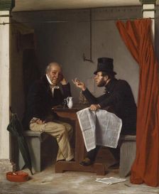 Politics in an Oyster House, 1848. Creator: Richard Caton Woodville